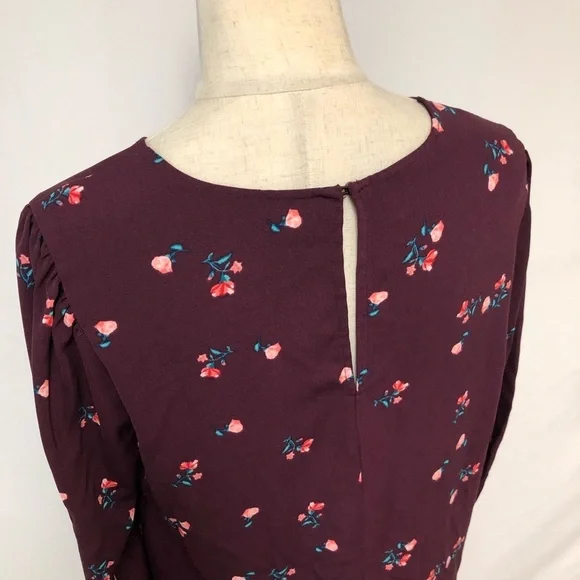 Old Navy Floral Print Dress Sz L - Picture 7 of 9